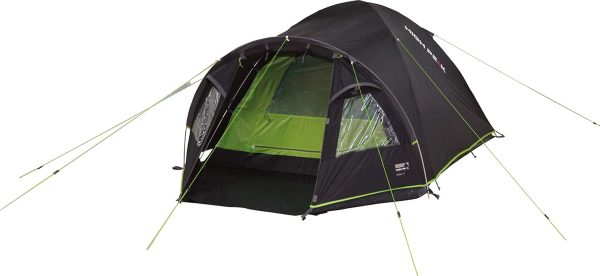 High Peak Kuppelzelt Talos 4. Campingzelt mit Vorbau. Iglu-Zelt f??r 4 Personen. doppelwandig. 4.000 mm wasserdicht. mit Zeltboden. Ventilationssystem. Moskitoschutz. Klarsichtfolien-Fenster – Bild 7