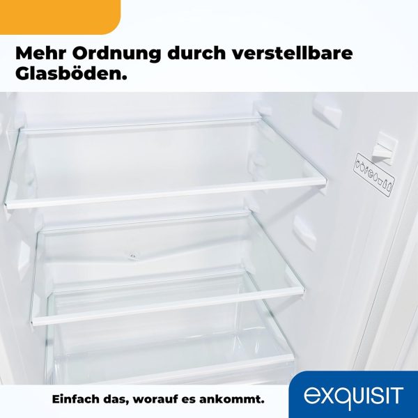 Exquisit K??hl-Gefrierkombination. K??hlschrank mit Gefrierfach. 4-Sterne-Gefrieren. 157 Liter. Alarm-Funktion. Schnellk??hlen. KGC5231-60-E-050C weiss – Bild 9