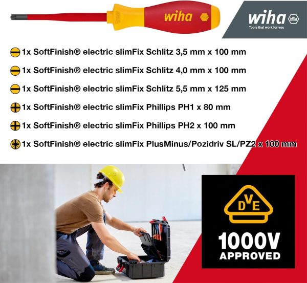 Wiha Lehrlingskoffer für Elektroinstallation 18-teilig VDE I Elektriker Werkzeugkoffer gefüllt I Werkzeug Set für Profi & Azubi I Elektriker Werkzeug – Bild 4