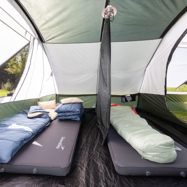 Skandika Tunnelzelt Indal 5 | Camping Zelt f??r 5 Personen. Panoramadach. mit Vordach. mit eingen?htem Zeltboden. 3000 mm Wassers?ule. Moskitonetz | Familienzelt. Campingzelt. Outdoor – Bild 8