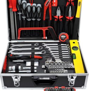 Famex 745-48 Alu Werkzeugkoffer bestückt mit hochwertigem Werkzeug Set - 164-tlg.