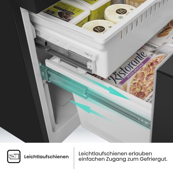 Hisense RF540N4SBF2 French Door K??hl-Gefrierkombination/ NoFrostPlus/ Inverter-Kompressor/ Multiflow 360??/ SuperCool/ 181.7 cm/ K??hlteil 302 l/ Gefrierteil 178 l/ 40 dB/ 310 kWh/ Jahr/ Schwarz – Bild 9