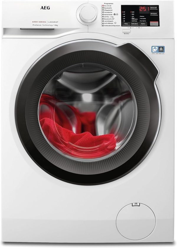 AEG L6AMZ48FL? Waschmaschine / Serie 6000 mit ProSense / Mengenautomatik / 8.0 kg / 1400 U/min