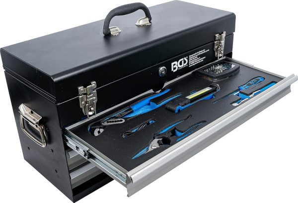 BGS 3350 | Elektriker-Metall-Werkzeugkoffer | 3 Schubladen | mit 147 Werkzeugen – Bild 6