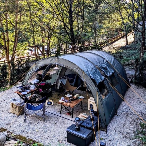 Zelt Relax6 f??r 6 Personen | Variables Tunnelzelt mit gro?em Vorraum. 5000 mm Wassers?ule | Abtrennbare Schlafkabine | Gruppenzelt. Campingzelt. Familienzelt – Bild 3