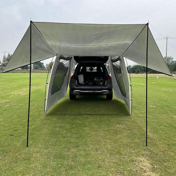 Heckzelt F??r Autocamping ?C Familienzelt | Gro?es. Schattiges Campingzelt. 3-Jahreszeiten-Zelt F??r 5?C6 Personen. Multifunktional. Geeignet F??r Camping. Reisen Und Outdoor-Aktivit?ten Mit Der – Bild 5