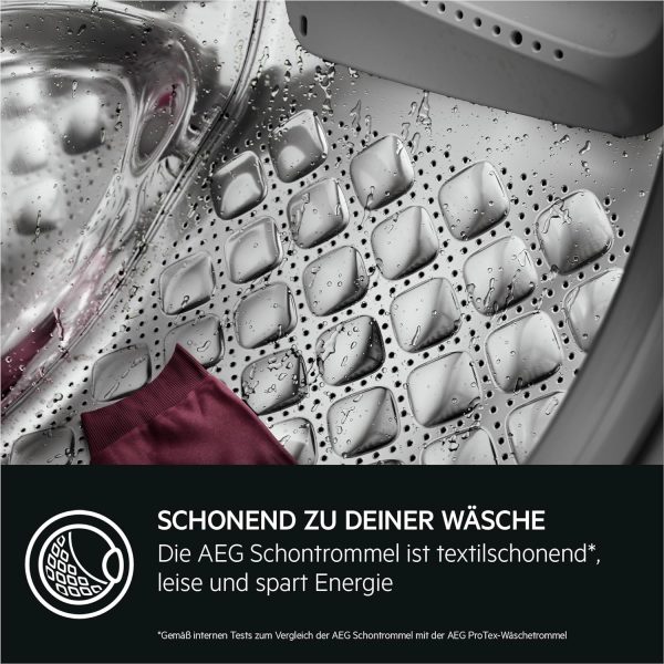 AEG L6FBG51470 Waschmaschine / Serie 6000 mit ProSense / Testsieger der Stiftung Warentest / 7.0 kg / Leise / Mengenautomatik / Nachlegefunktion / Kindersicherung / Wasserstopp / 1400 U/min – Bild 9