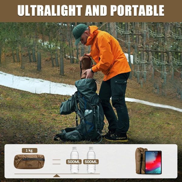 Night Cat Rucksack-Zelt Ultraleichtes wasserdichtes professionelles Wanderzelt f??r 1 2 Person Mann Camping Doppelschicht – Bild 7