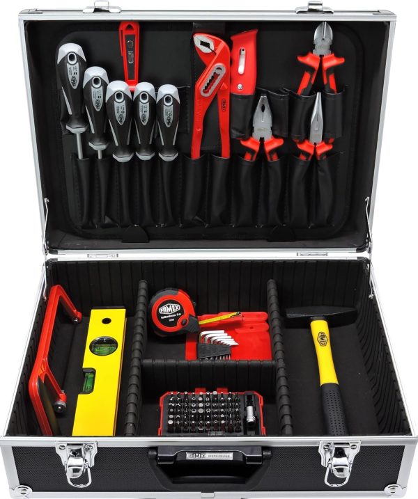 Famex 745-48 Alu Werkzeugkoffer bestückt mit hochwertigem Werkzeug Set - 164-tlg. – Bild 3