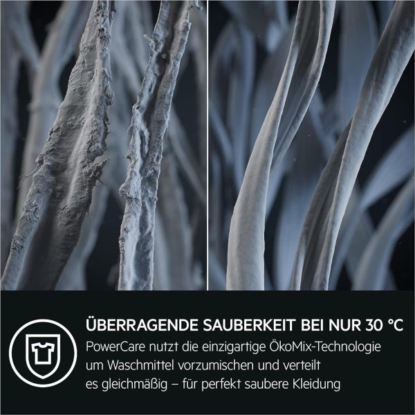 AEG LR8AMZ49FL Waschmaschine / Serie 8000 mit PowerCare? / ?KOMix - Faserschutz / ProSteam? - Auffrischfunktion / 9.0 kg / Leise / Mengenautomatik / Nachlegefunktion / Kindersicherung / 1400 U/min – Bild 4