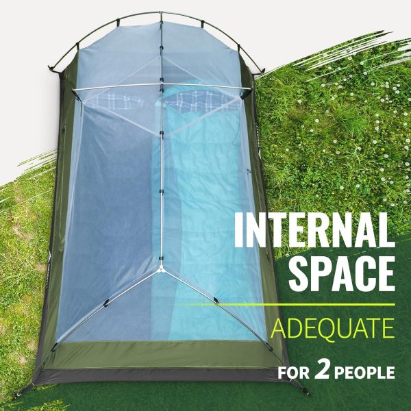 Forceatt Zelt 2-3 Personen Camping Zelt. 2 Doors Wasserdicht & Winddicht 3-4 Saison Ultraleichte Rucksack Zelt f??r Trekking. Camping. Outdoor. – Bild 5