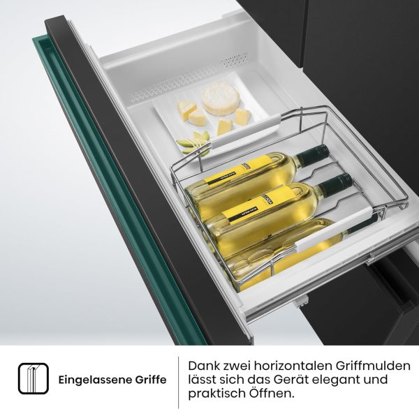 Hisense RF540N4SBF2 French Door K??hl-Gefrierkombination/ NoFrostPlus/ Inverter-Kompressor/ Multiflow 360??/ SuperCool/ 181.7 cm/ K??hlteil 302 l/ Gefrierteil 178 l/ 40 dB/ 310 kWh/ Jahr/ Schwarz – Bild 11