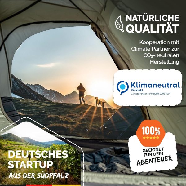Camping Zelt 2 Personen wasserdicht - Schneller & Leichter Aufbau - Ultraleichtes Zelt kleines Packma? - Zelt f??r 2 Personen - Zelt Camping Trekking Zelt Outdoor Festival & Motorrad – Bild 7