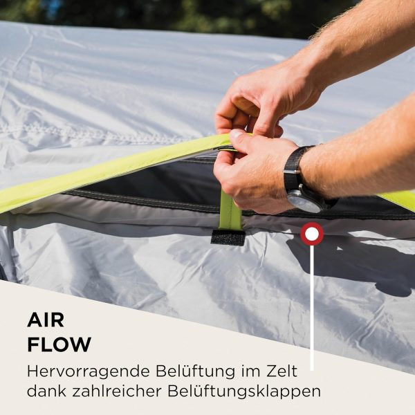 Coleman Zelt Darwin 2-4 | Kompaktes 2 bis 4 Mann Kuppelzelt | Modelle mit abgedunkelter Schlafkabine | Leichtes Camping. Festival. Trekkingzelt | 4500 mm wasserdicht | integrierte Bodenplane – Bild 5