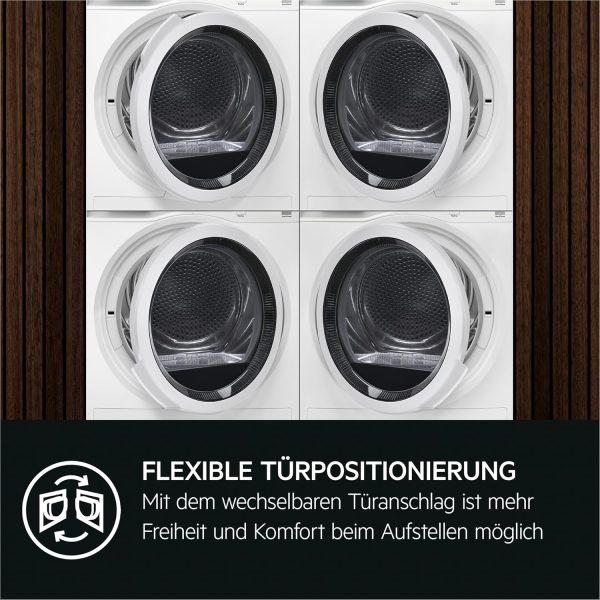 AEG W?rmepumpentrockner 9 kg| Serie 7000 SensiDry schonendes & energiesparendes Trockenverfahren| A+++| Mengenautomatik| Schontrommel| Knitterschutz | TR7T60690 – Bild 8
