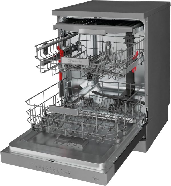 Bauknecht BK4FB14BN7A0X Freistehender-Geschirrsp??ler/ 60 cm/ActiveDry?CT??r?ffnungssystem/Startzeitvorwahl/MultiZone?Cseparates Ober-oder Unterkorbsp??len/Besteckschublade?Cflexibel beladbar – Bild 3