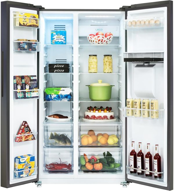 CHIQ Side By Side K??hlschrank 559L.Inverter Kompressor und No Frost Technologie.5.5 L Wasserspender.Sehr leise 39 db. LED Display.12 Jahre Garantie f??r den Kompressor.177 cm hoch. 91.2 cm breit – Bild 11