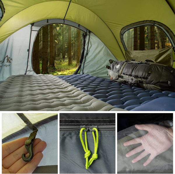 Night Cat Pop Up Zelt 2 4 Personen Wasserdicht Wurfzelt Atmungsaktiv Einfache Einstellung f??r Camping Wandern – Bild 6