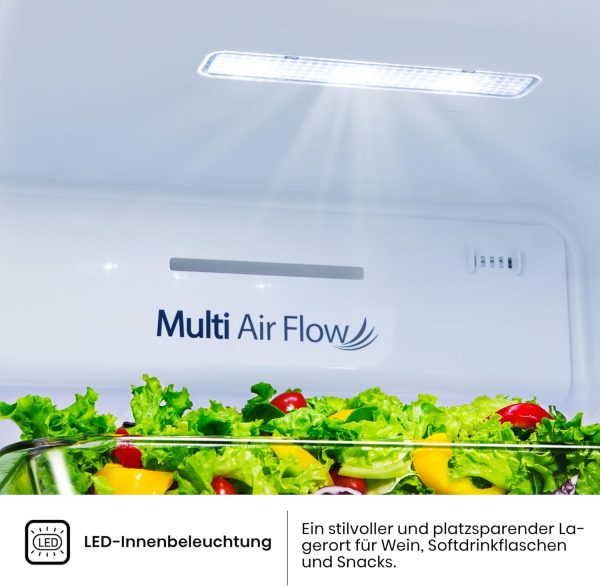 Hisense RS694N4TFE Side-by-Side K??hl-Gefrierkombination/ NoFrostPlus/ Inverter-Kompressor/ Eis-Wasser Spender/ HolidayMode/ 178.6 cm/ K??hlteil 371 l/ Gefrierteil 191 l/ 42 dB/ 323 kWh/ Jahr. Schwarz – Bild 15