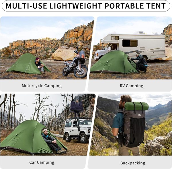 Naturehike Cloud up 2 Upgrade Ultraleichte Zelte Doppelten 2 Personen Zelt 3-4 Saison f??r Camping Wandern – Bild 5