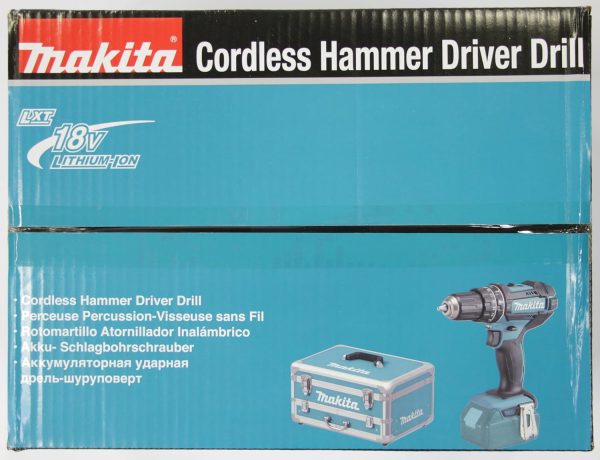 Makita DHP482RFX9 Schlagbohrschrauber 18V / 3.0 Ah. 2 Akkus plus Ladegerät im Alukoffer. Petrol. 96-tlg. Zubehör-Set – Bild 8