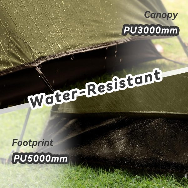 Forceatt Zelt 2-4 Personen Camping Wasserldicht 3-4 Saison.Ultraleicht Zelte Mit Kleinem Packma?. Kuppelzelt Sofortiges Aufstellen F??r Trekking. Outdoor. Festival – Bild 3