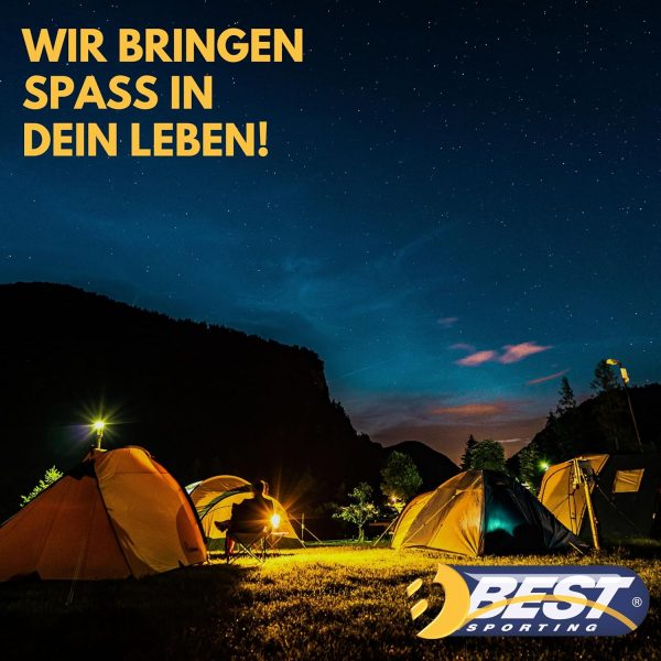 Best Sporting 2 Personen Zelt Set Festival mit 2 Isomatten und 2 Schlafs?cken I Iglu Campingzelt f??r 2 Personen 200 x 150 x 105 cm I 2 Mann Zelt wasserdicht f??r Camping Abenteuer I Zelte – Bild 6