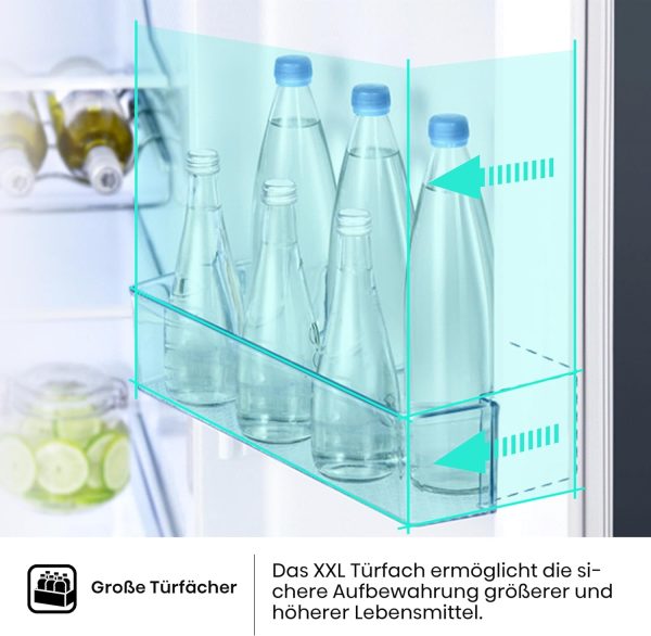 Hisense RS694N4TFE Side-by-Side K??hl-Gefrierkombination/ NoFrostPlus/ Inverter-Kompressor/ Eis-Wasser Spender/ HolidayMode/ 178.6 cm/ K??hlteil 371 l/ Gefrierteil 191 l/ 42 dB/ 323 kWh/ Jahr. Schwarz – Bild 10