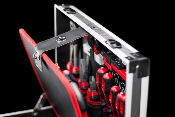 Meister Werkzeugkoffer 121-teilig - Stabiler Alu-Koffer - Werkzeug-Set - Für Haushalt. Garage & Werkstatt / Profi befüllt / Werkzeugkiste / Werkzeugbox komplett / 8971460 – Bild 6