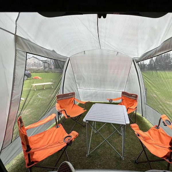 SUV Zelt - Outdoor Fahrzeugzelt Carport Wohnmobil | Auto Heckklappe Zelt. Sonnentasse. gro?er schattiger Raum. SUV Campingzelt mit integriertem Moskitonetz. SUV Zelt – Bild 5