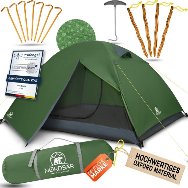 Zelt Ultraleicht & wasserdicht f??r 1-2 oder 3-4 Personen | Outdoor Zelt f??r Camping. Trekking oder Festival | Trekkingzelt. Campingzelt. Wanderzelt