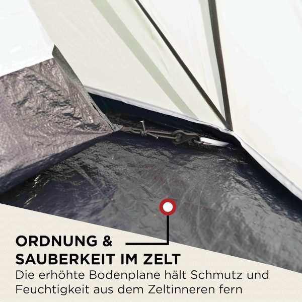 Coleman Rocksprings 4 Zelt. 4 Personen. 4 Mann Zelt. Igluzelt. Festivalzelt. Leichtes Kuppelzelt mit Vorzelt. Wasserdicht WS 2.000 mm – Bild 2