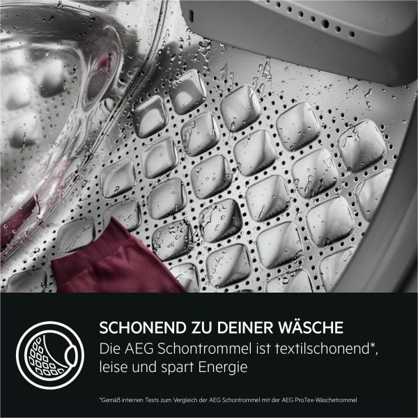 AEG LR8AMZ49FL Waschmaschine / Serie 8000 mit PowerCare? / ?KOMix - Faserschutz / ProSteam? - Auffrischfunktion / 9.0 kg / Leise / Mengenautomatik / Nachlegefunktion / Kindersicherung / 1400 U/min – Bild 11