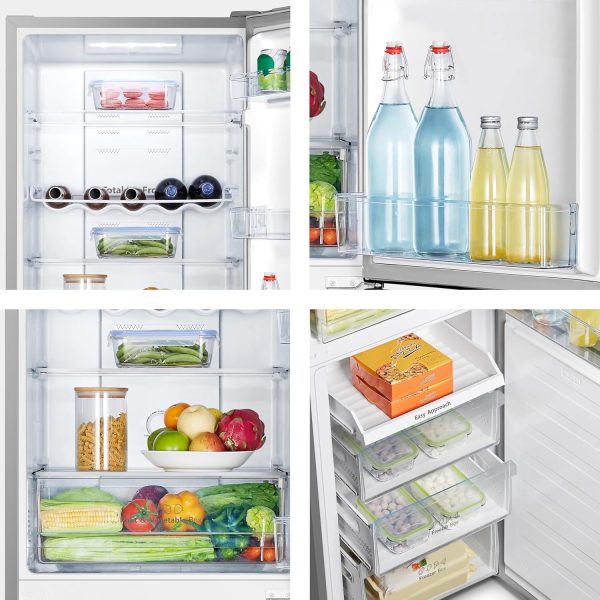 Hisense RB327N4AD2 K??hl-Gefrierkombination/ NoFrostPlus/ Multiflow 360??/ HolidayMode/ FreshZone/ 182.4 cm/ K??hlteil 171 l/ Gefrierteil 85 l/ 41 dB/ 287 kWh/ Jahr/ Edelstahl-Look – Bild 7