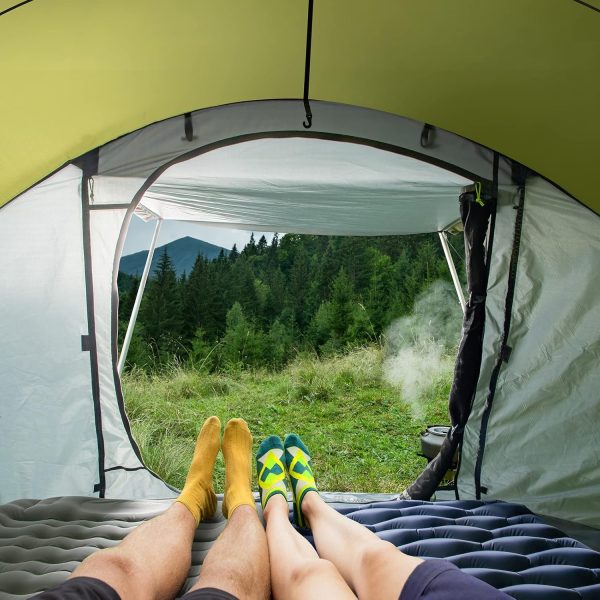 Night Cat Pop Up Zelt 2 4 Personen Wasserdicht Wurfzelt Atmungsaktiv Einfache Einstellung f??r Camping Wandern – Bild 3