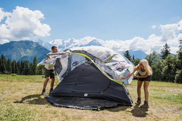 Coleman Zelt Darwin 2-4 | Kompaktes 2 bis 4 Mann Kuppelzelt | Modelle mit abgedunkelter Schlafkabine | Leichtes Camping. Festival. Trekkingzelt | 4500 mm wasserdicht | integrierte Bodenplane – Bild 14