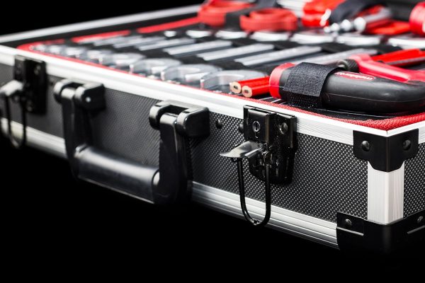 Meister Werkzeugkoffer 121-teilig - Stabiler Alu-Koffer - Werkzeug-Set - Für Haushalt. Garage & Werkstatt / Profi befüllt / Werkzeugkiste / Werkzeugbox komplett / 8971460 – Bild 8
