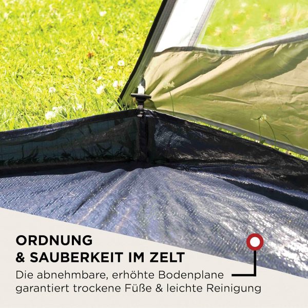 Coleman Zelt Coastline 3 Plus | kompaktes 3 Mann Zelt | 3 Personen Tunnelzelt | leichtes Campingzelt mit Vorzelt und Fenstern | Wasserdicht Dank 3.000mm Wassers?ule – Bild 3