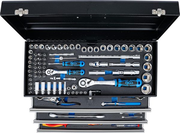 BGS 3350 | Elektriker-Metall-Werkzeugkoffer | 3 Schubladen | mit 147 Werkzeugen – Bild 4