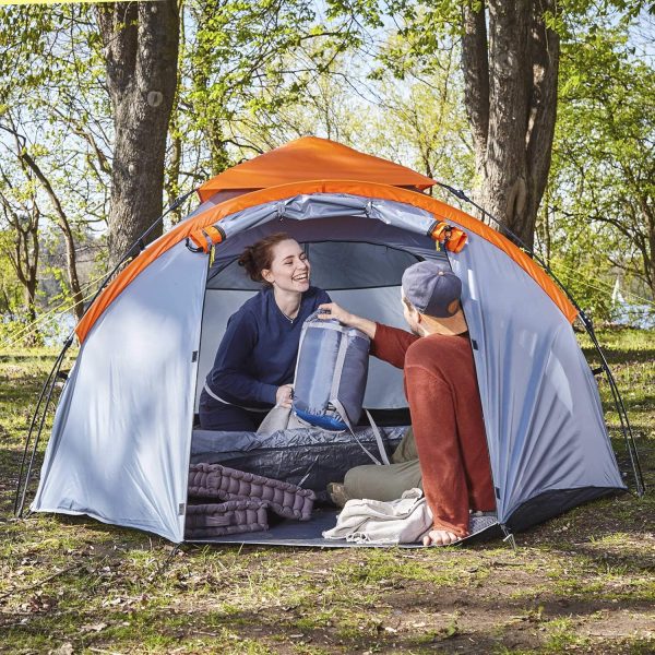 Lumaland Pop Up Zelt | 3-4 Personen Familienzelt | Wurfzelt Innenma?e 210x210x120 cm | Wasserdicht & Windfest | Ideal als Camping. Festival & Reise Zelt | Ultraleicht & Robust – Bild 4